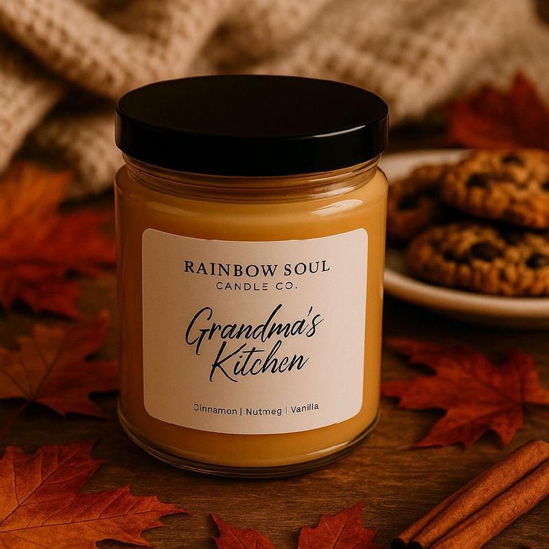 Grandma'S Ki'Chen Coconut Soy Fall Fragrance Candle Cozy Wax Fall Candle