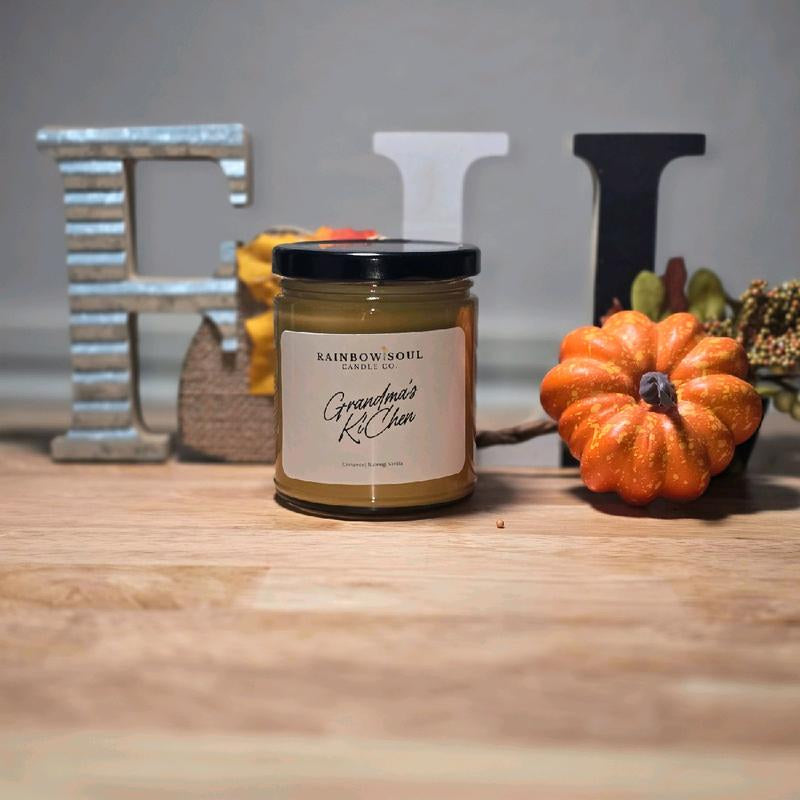 Grandma'S Ki'Chen Coconut Soy Fall Fragrance Candle Cozy Wax Fall Candle