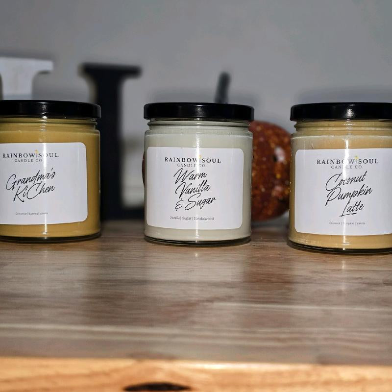Grandma'S Ki'Chen Coconut Soy Fall Fragrance Candle Cozy Wax Fall Candle