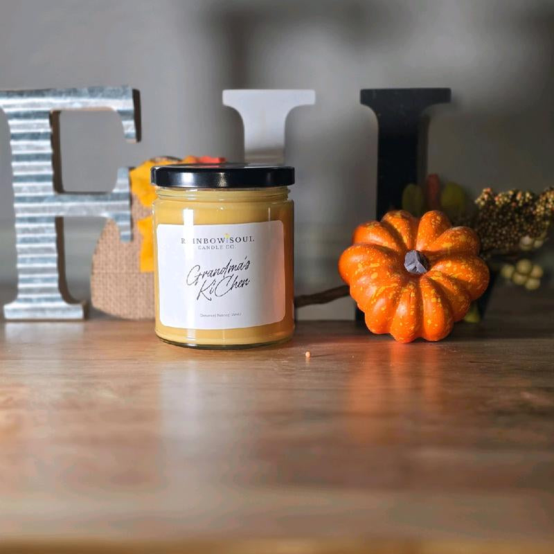 Grandma'S Ki'Chen Coconut Soy Fall Fragrance Candle Cozy Wax Fall Candle