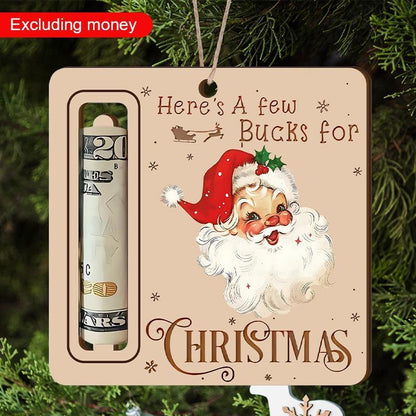 Christmas Money Holder Ornament, Wooden Christmas Tree Ornament, Hanging Decor for Garden Room, Winter Home Decor, Festival Party Supplies