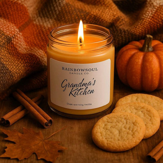 Grandma'S Ki'Chen Coconut Soy Fall Fragrance Candle Cozy Wax Fall Candle